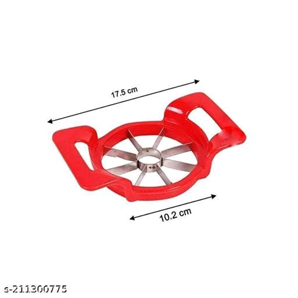 JV PRODUCT Plastic Apple Cutter Manual Fruit Slicer Divider with Handle for Kitchen - Pack of 1 - 🪙