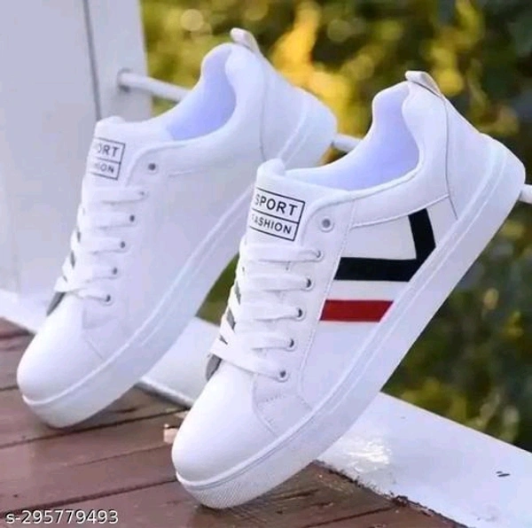 White Solid Casual Shoes For Men  - 🪙, 6