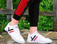 White Solid Casual Shoes For Men  - 🪙, 6