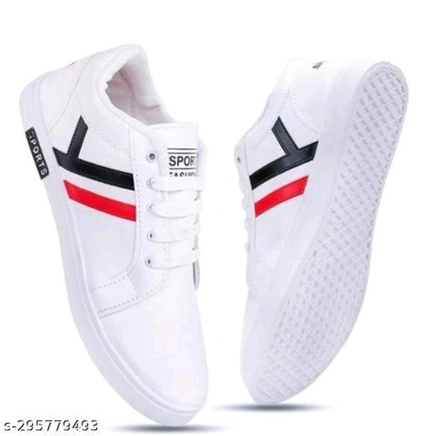 White Solid Casual Shoes For Men  - 🪙, 6