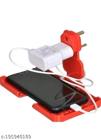 Iva mart- Multi Purpose wall Holder Stand for charging mobile Just fit in socket and hang(pack of 1) - 🪙