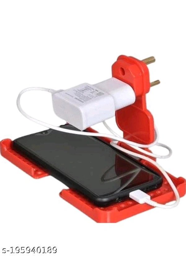 Iva mart- Multi Purpose wall Holder Stand for charging mobile Just fit in socket and hang(pack of 1) - 🪙