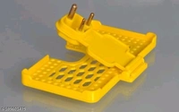 Pack Of 1 Multi-Purpose Wall Holder Stand for Charging Mobile Just Fit in Socket and Hang,Wall Mount Hanging Type for All Mobile 3 pin Socket ( YELLOW ) - 🪙