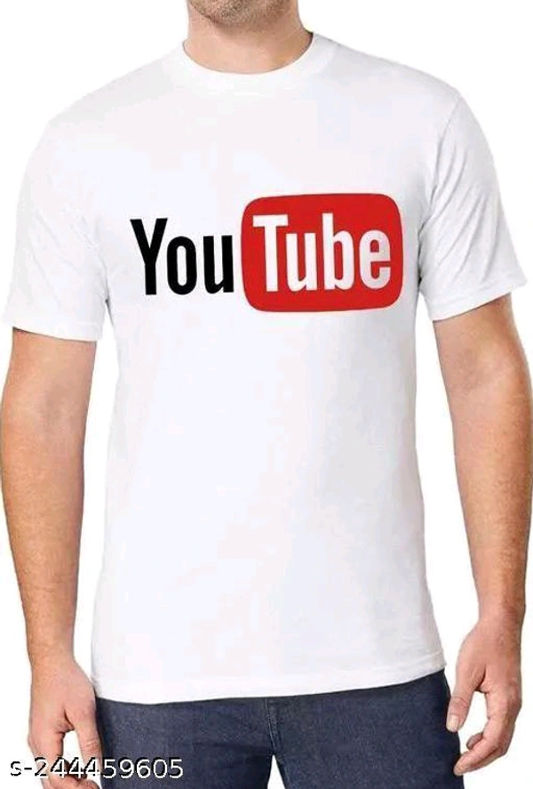 YOU TUBE PRINTED TSHIR - 🪙, M