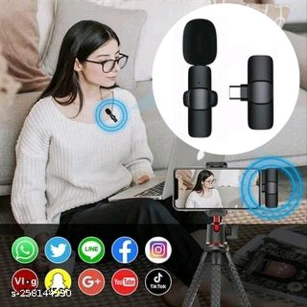 HARDY K8 Wireless Plug and Play Type C Caller Mic Supported Android And Iphone - 🪙