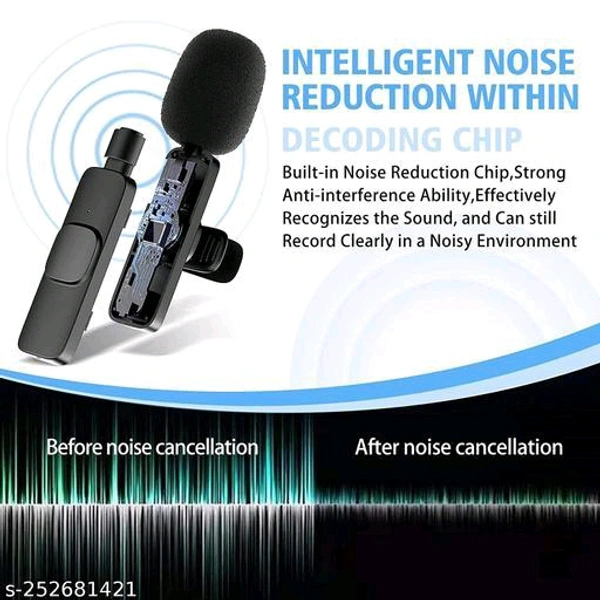 KDMOB K8 Wireless Plug and Play Type C Caller Mic Supported Android And IphoneName: KDMOB K8 Wireless Plug and Play Type C Caller Mic Supported Android And IphoneNet Quantity (N): 1Warranty Period: No WarrantyWarranty Type: Not ApplicableK8 Wireless Mic Features & Specifications :- 1) Easy to use: No hassle to clip it. This lapel mic has a clip under the mic. Just clip the mic to y - 🪙