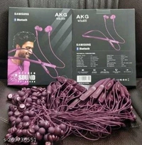 Akg Wireless Bluetooth Neckband Earphone with Dual Pairing, Voice Assistant, Braided Cable, Black - 🪙