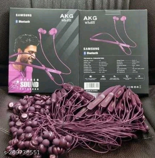 Akg Wireless Bluetooth Neckband Earphone with Dual Pairing, Voice Assistant, Braided Cable, Black - 🪙