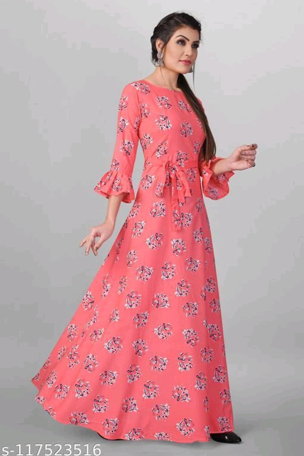 Women's Printed Crepe Anarkali Gown (Combo Pack Of 2)Name: Women's Printed Crepe Anarkali Gown (Combo Pack Of 2) - XXL