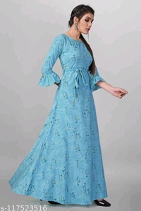Women's Printed Crepe Anarkali Gown (Combo Pack Of 2)Name: Women's Printed Crepe Anarkali Gown (Combo Pack Of 2) - XXL