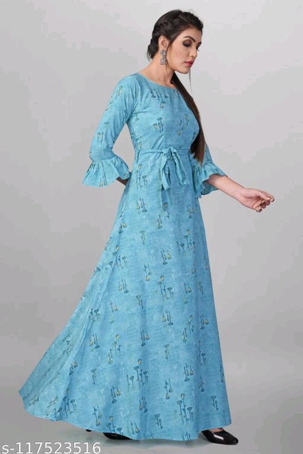Women's Printed Crepe Anarkali Gown (Combo Pack Of 2)Name: Women's Printed Crepe Anarkali Gown (Combo Pack Of 2) - XXL