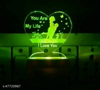 SKYWHALE I LOVE YOU WITH HEART Night Lamp ( 5 cm, Multicolor ) Night Lamp (10 cm, Multicolor) - 🪙