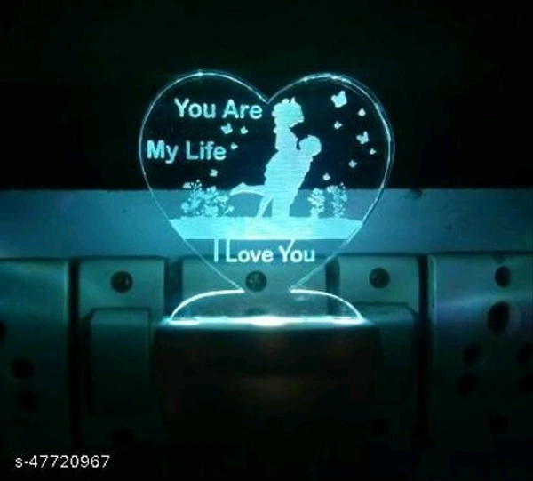 SKYWHALE I LOVE YOU WITH HEART Night Lamp ( 5 cm, Multicolor ) Night Lamp (10 cm, Multicolor) - 🪙