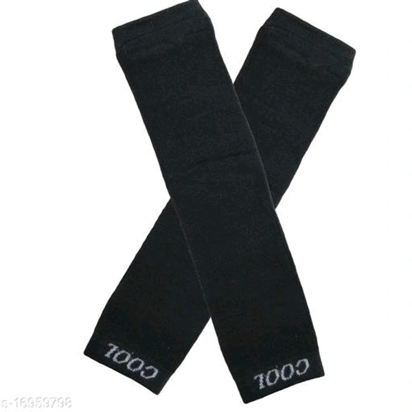 Trendy Unisex Black Cotton Gloves - 🪙