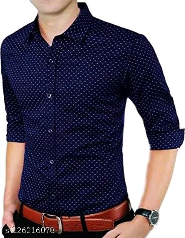 Trendy Causal Full Sleeve Shirt For Men - 🪙, S