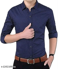 Trendy Causal Full Sleeve Shirt For Men - 🪙, S