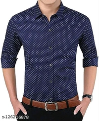 Trendy Causal Full Sleeve Shirt For Men - 🪙, S
