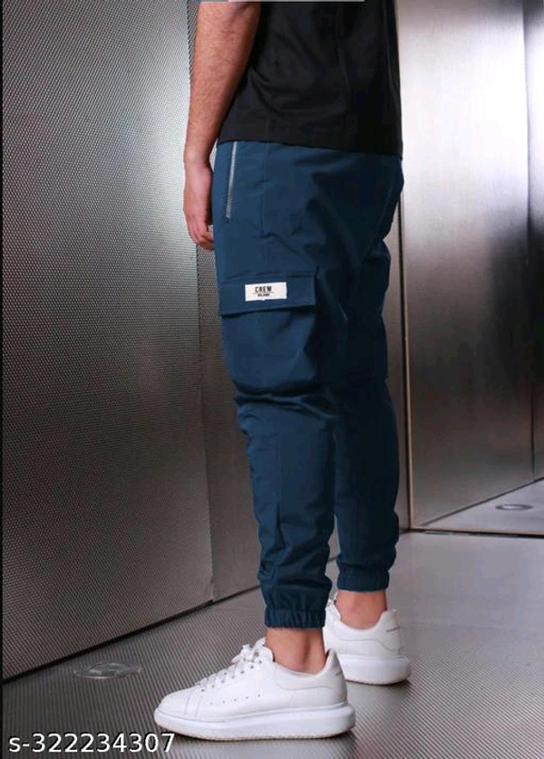 Joggers Park Mens Stylish Zipper Tech Wear Pants - 🪙, 34
