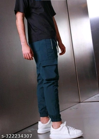 Joggers Park Mens Stylish Zipper Tech Wear Pants - 🪙, 36