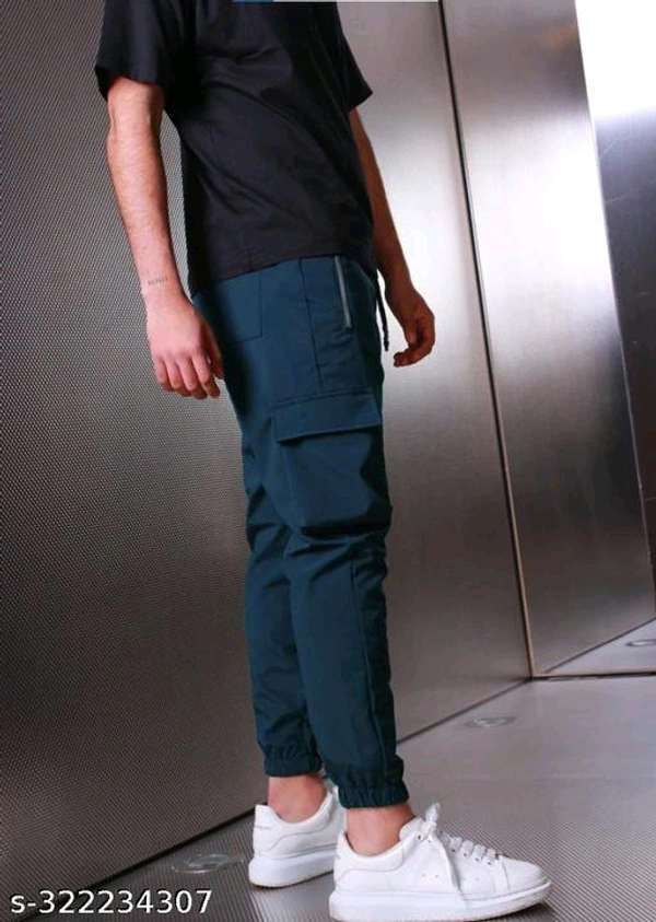Joggers Park Mens Stylish Zipper Tech Wear Pants - 🪙, 36