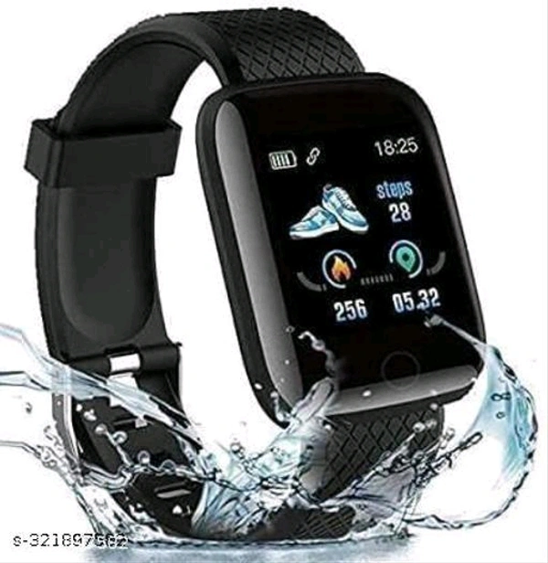 IDS116 SMART BRACELET WATCH IT SUPPORTS ONLY NOTIFICATION Smartwatch  (Black Strap, FREEE SIZE) - 🪙