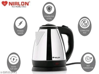 NIRLON Saturn Stainless Steel Electric Kettle, 1.8 Litres, 1 Piece, Silver | 1500 Watts | Auto Cut-off | Detachable 360 Degree Connector | Boiler for Water | Power Indicator
