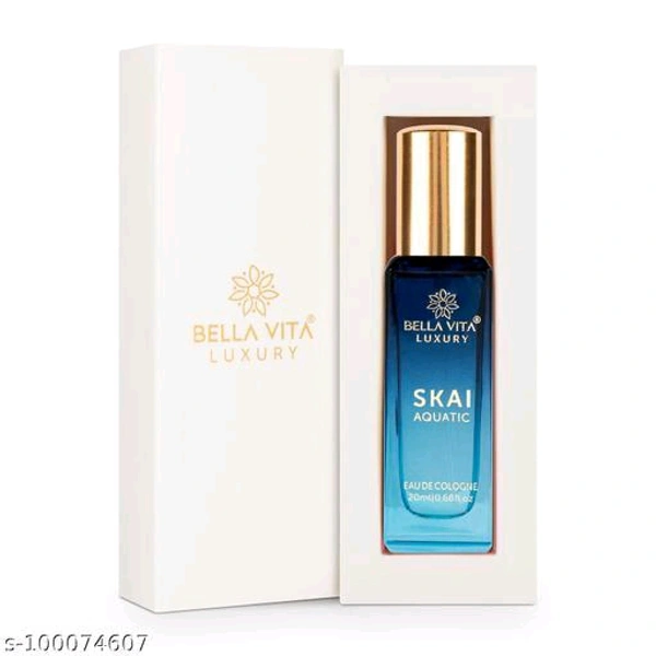Bella Vita Organic SKAI AQUATIC Unisex Cologne Perfume For Men & Women with Musky & Fresh Fragrance 20 ML Unisex Perfumes