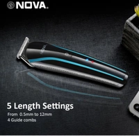 NOVA NG 1145 Trimmer 60 min Runtime 8Length Settings (Black, Blue)