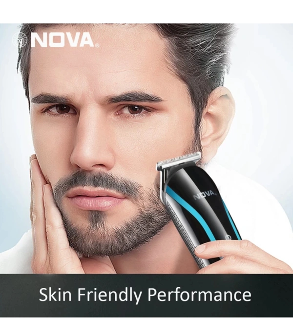 NOVA NG 1145 Trimmer 60 min Runtime 8Length Settings (Black, Blue)