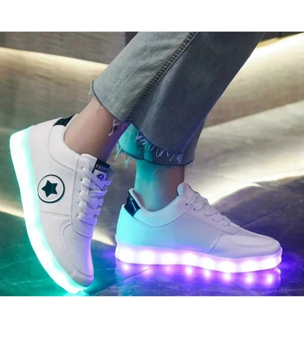 Z Blue Led High Light Glowing with USB Cable+ charging color For Men Women children Party Wear For Men (White) - 10