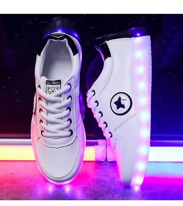 Z Blue Led High Light Glowing with USB Cable+ charging color For Men Women children Party Wear For Men (White) - 10
