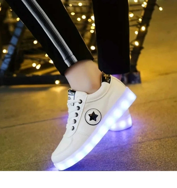 Z Blue Led High Light Glowing with USB Cable+ charging color For Men Women children Party Wear For Men (White) - 10