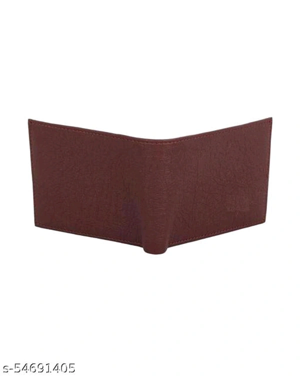 KAIN Trendy tan Leather album wallet for men - Free Size L