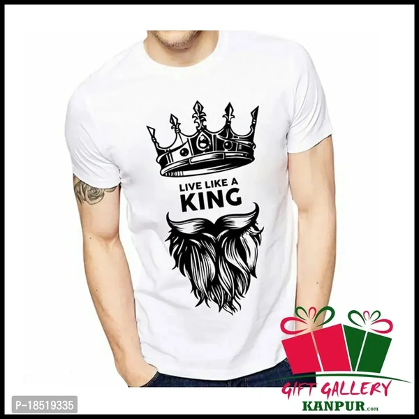 Classic Polycotton Printed Tshirt for Men - XL