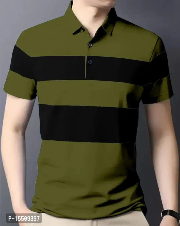 Reliable Multicoloured Cotton Blend Colourblocked Polos For Men - S