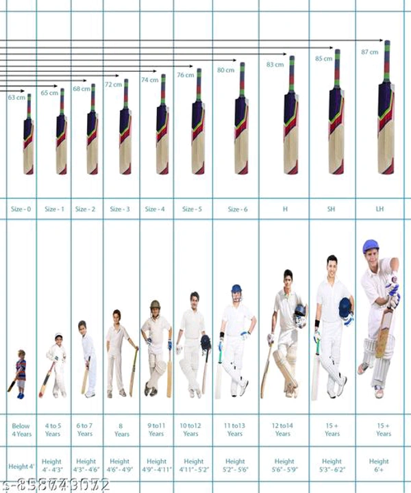 ISG IPL Green Cricket Bat, Plastic Bat Size 3 For Age 8-9 Years