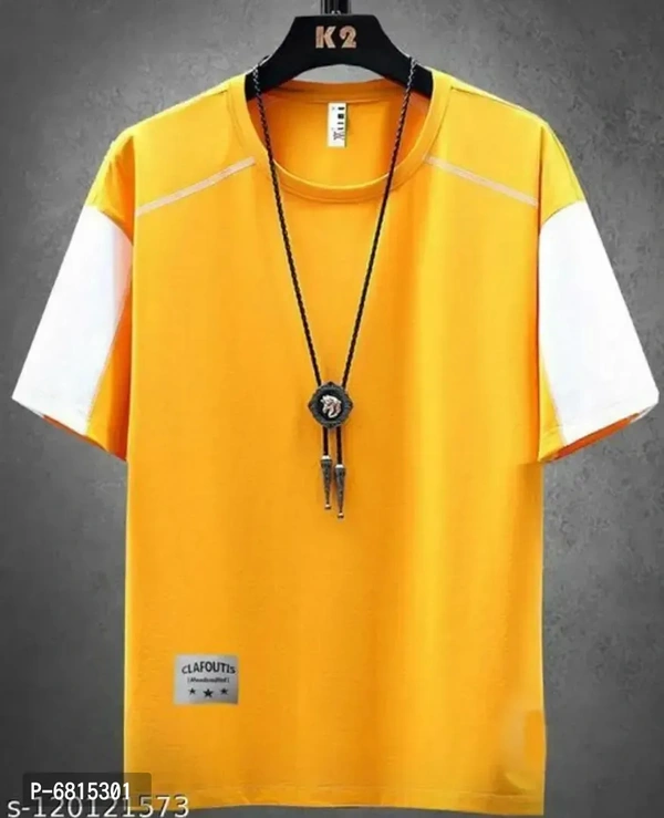 Stylish Polyester Multicoloured Colourblocked T-shirt For Men Pack Of 3 - M