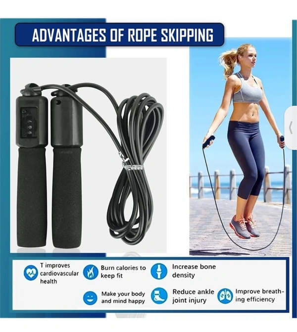 Jumping Rope with Comfortable Foam Grip