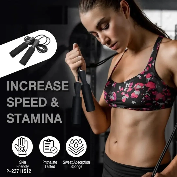 MANOGYAM Ab Roller Skipping Rope | Ab Exerciser | Abdominal Exerciser for Abs Workout | Ab Roller Wheel for Home Gym | Ab Roller for Men and Women