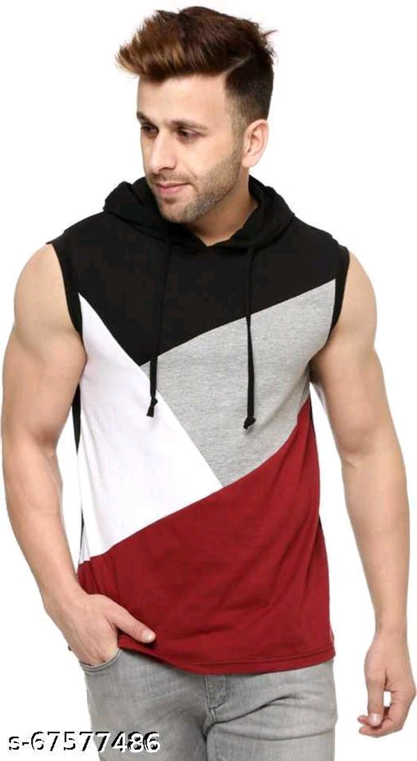   Men Striped Round Black Innerwear VestsName: Men Striped Round Black Innerwear Vests - ₹30, XXL