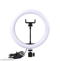 10" Portable LED Ring Light with 3 Color Modes Dimmable Lighting | for YouTube | Photo-Shoot | Video Shoot | Live Stream | Makeup & Vlogging | Compatible with iPhone/Android Phones & Cameras