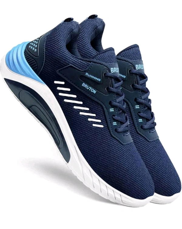 BRUTON Trendy Sports Running Shoes For Men (Blue) - 6