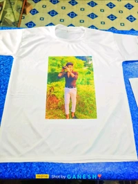 Prent Tshirt - S, Male, White