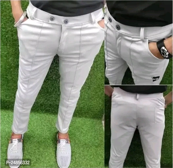 Men Lower pants Jogger Perfect Fit Stylish Good Quality Soft Lycra Blend Mens Boys Lower Pajama Jogger Gym, Running Jogging, Yoga, Casual Wear, (Grey ) - 28