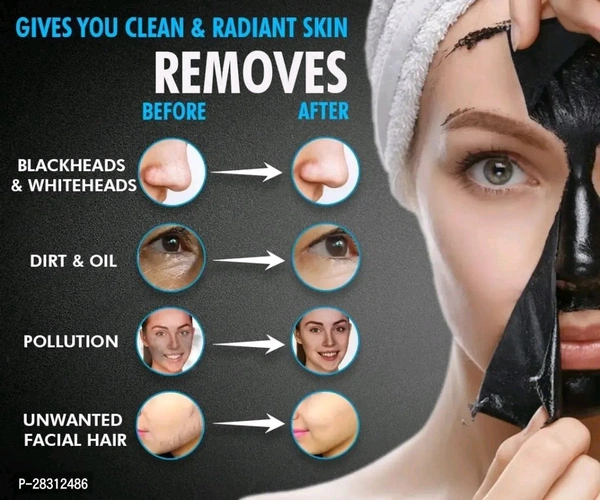 HUZURLU CHARCOAL PEEL OFF MASK Face Wash (260 ml) - 100mg.