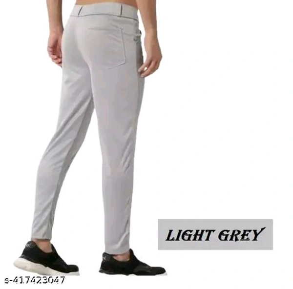 Men Lower pants Jogger Perfect Fit Stylish Good Quality Soft Lycra Blend Mens Boys Lower Pajama Jogger Gym, Running Jogging, Yoga, Casual Wear, (Grey ) - 30