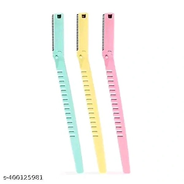 Women's Razor, Face Shaver, and Hair Trimmer for Smooth Hair Removal - Female Shaving with Gentle Care, Body Grooming, and Precise Eyebrow Trimming - High-Quality Blades Included! Pack Of 3 - ₹165