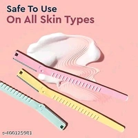 Women's Razor, Face Shaver, and Hair Trimmer for Smooth Hair Removal - Female Shaving with Gentle Care, Body Grooming, and Precise Eyebrow Trimming - High-Quality Blades Included! Pack Of 3 - ₹165