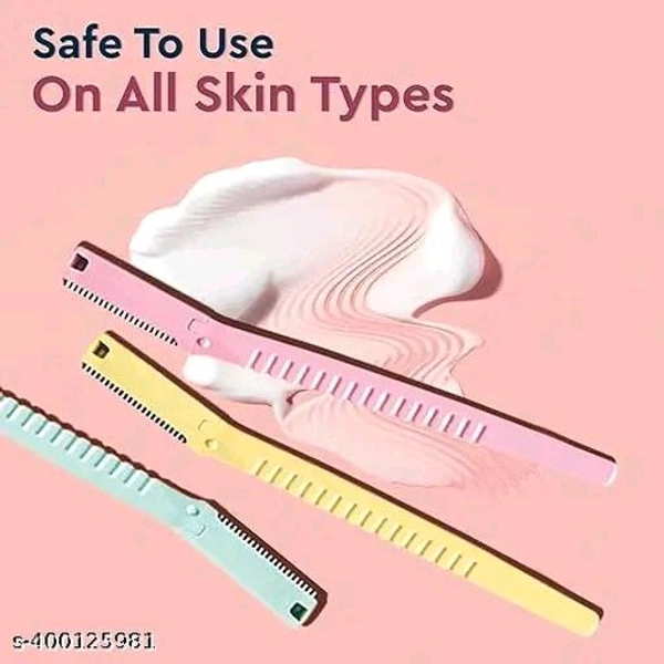 Women's Razor, Face Shaver, and Hair Trimmer for Smooth Hair Removal - Female Shaving with Gentle Care, Body Grooming, and Precise Eyebrow Trimming - High-Quality Blades Included! Pack Of 3 - ₹165