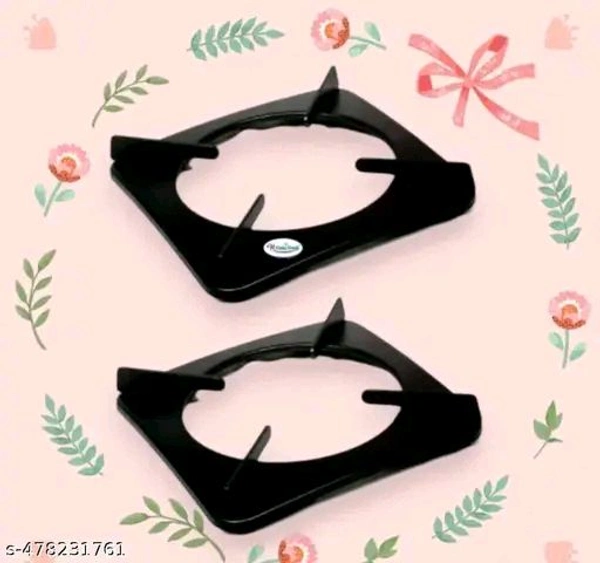 gas saver burner stand | fire and windproof gas saver jali ring | gas saver protecter flame | gas energy saver stand set for all gas stove, Open(PACK 2) - Mine Shaft